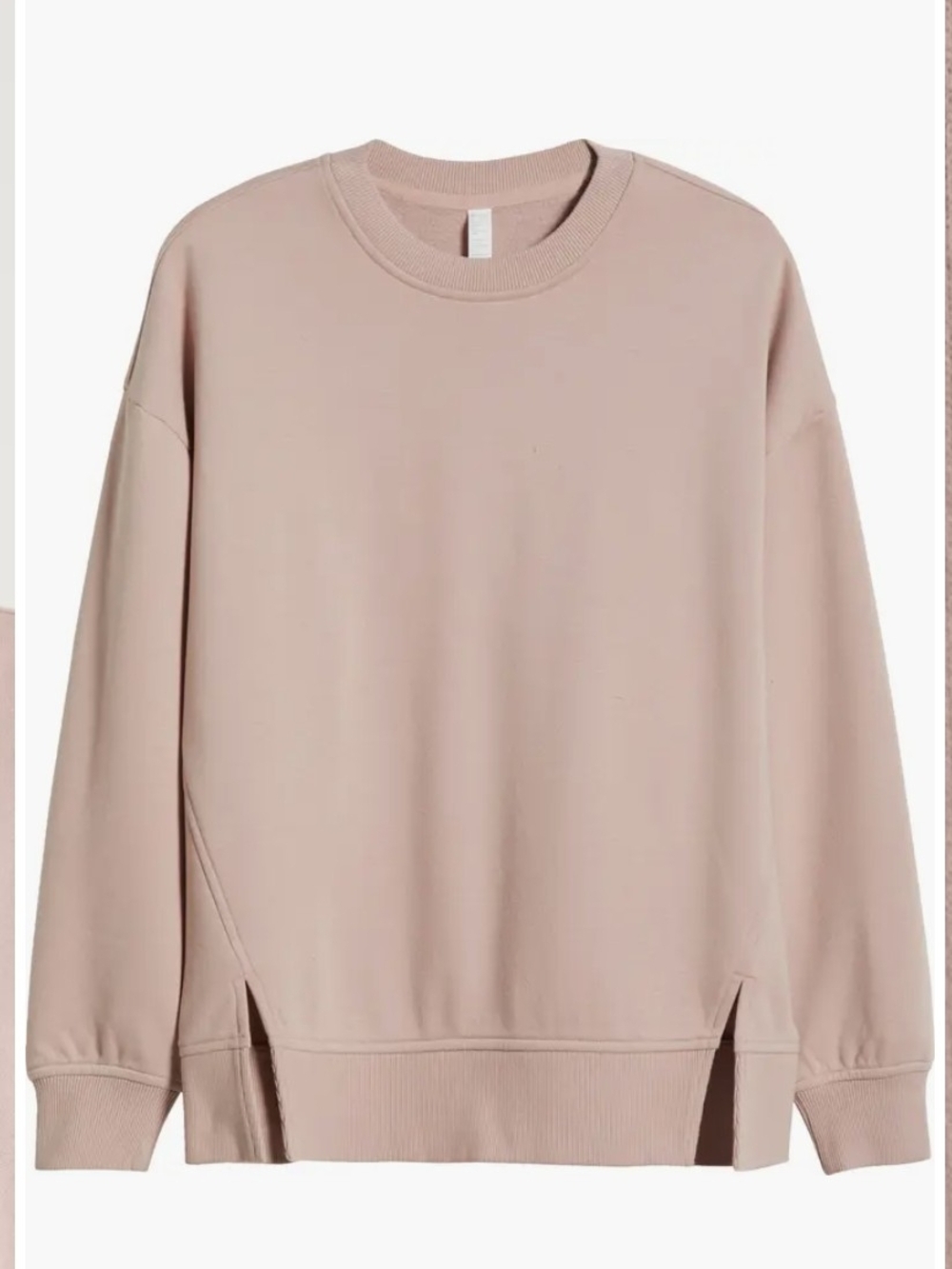 Zella Crewneck Sweatshirt in Dusty Rose